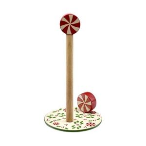 Temp-tations Seasonal‎ Figural Paper Towel Holder Holly Peppermint Christmas